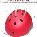 BURSUN Kids Bike Helmet Ventilation & Adjustable Toddler Helmet for Ages 2-14 Kids Boys Girls Multi-Sport Helmet for Skateboard Roller Skateing Bicycle Scooter blance Bike, M