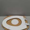Bemis 1500EC Durable Wooden Toilet Seat, Easy Clean Hinges, Made in USA, Elongated, White