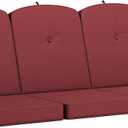 Outdoor Porch Swing Cushions 3 Seater, Replacement Cushions for Outdoor Swing, Patio Swing Cushion 25D Foam (Red, 61.5x39x3in)