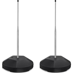 MorningRo 2 Pcs Pool Float Storage Rack Pool Float Holder Water Filling Base Stainless Steel Equipment Holder Portable Scalable Rack for Swimming Outdoor Storage(13 x 59 Inch,Black)