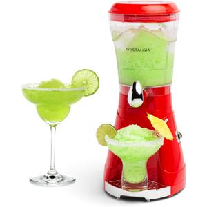 Nostalgia Margarita Machine - Blender for Smoothies, Margaritas, Daiquiris, and Slushies - Red - 64-Ounce