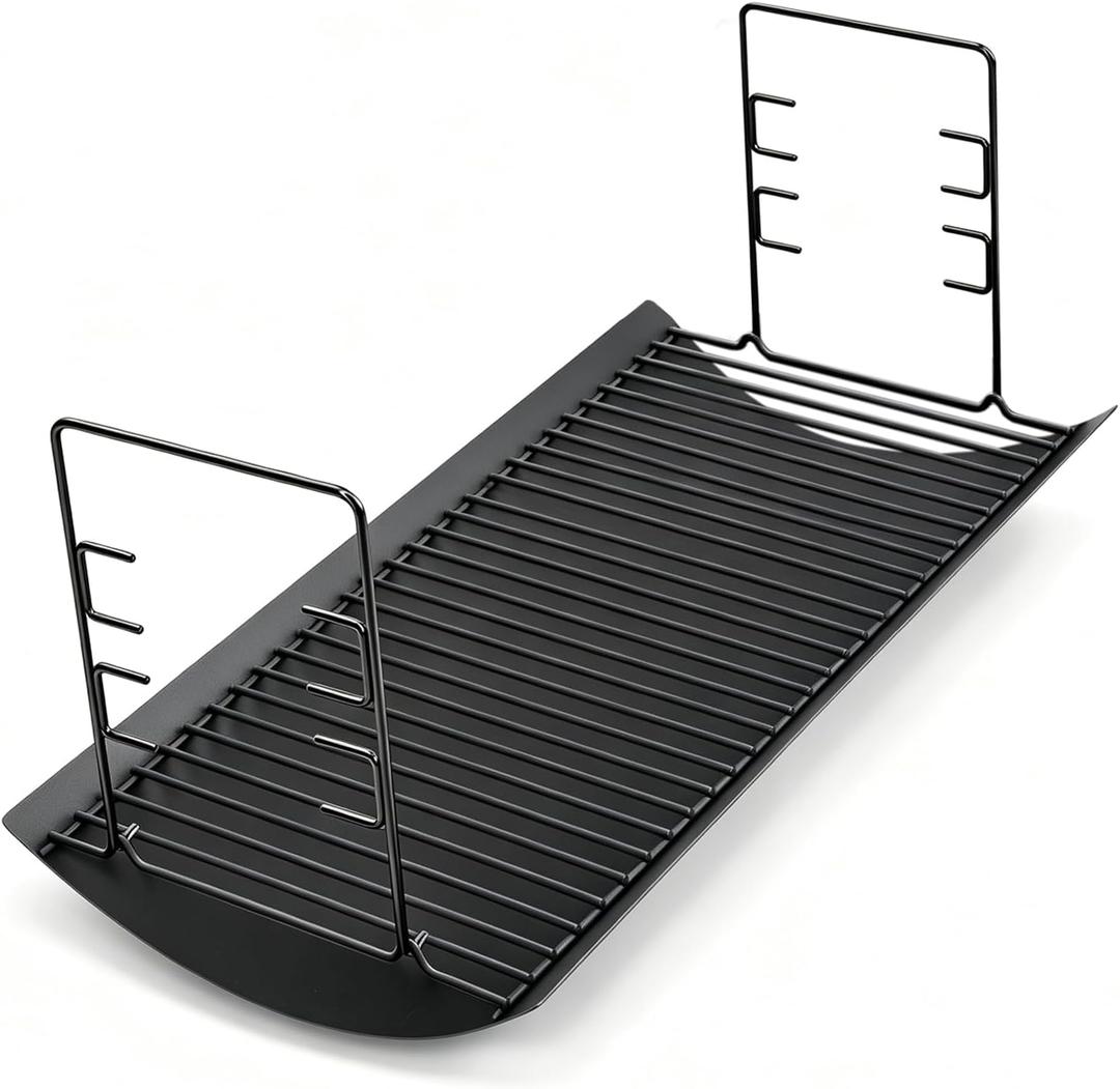 20” Ash Pan for Chargriller 2823 5050 5072 5650 2123 2223 Charcoal Grills Char-Griller Model 200157 Replacement Part with 2PCS Fire Grate Hanger