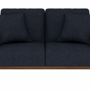 Emerald Home Furnishings Lakeview Presley Loveseat - Navy Blue