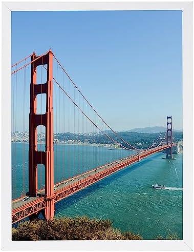 HEYTUYA 13x17 inch Picture Frame White for Wall Hanging, 13x17 Frame Wall Gallery Photo Frame with Shatter Resistant Plexiglas, White