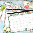 2 x 2025-2026 Desk Calendar,18 Month Desk Calendar/Wall Calendar Combo, 17" x 12", January 2025-June 2026, Highlight Holidays, Planning Calendar, Thick Paper (2025 JAN Classic Black)