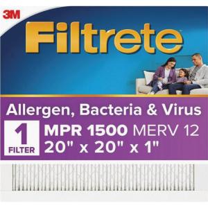 3M Filtrete Ultra Allergen Reduction FPR9 Air Furnace Filter 20" X 20" X 1"