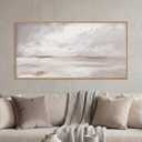 DRACIT Large Neutral Abstract Framed Canvas Wall Art Set-20"x40"