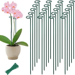 36" Tall Plant Stakes, 20 Pack Plant Support Stakes,6mm Heavy-Duty Metal Garden Stakes, Flower Stakes for Lilies, Dahlias, Gladiolus, Sunflowers, Tomato, Clematis