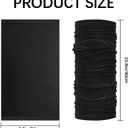 12 PCS neck gaiters for men women Face Mask Cooling Gator Mask Breathable Face Cover Ski Neck Scarf Protection from Dust Sun for Skiing Fishing Hiking Cycling (Black)