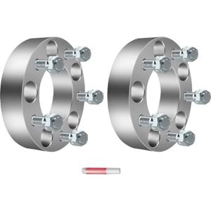 5x5 Wheel Spacers for Chevrolet for Tahoe for C1500 for Express 1500, for Jeep for Grand Cherokee for GMC for Yukon, 2Pcs 1.5inch Wheel Adapters & Spacers with 14x1.5 Studs 87.1mm Bore