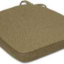 SQUARE MOON Chair Cushions for Dining Chairs, High Resilience Foam Dining Room Chair Pads, Kitchen Seat Cushions with Ties, Machine Washable, 17" x 16" x 2", 4/Pack, Olive Green