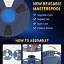 SUNLU PLA+2.0 3D Printer Filament Bundle, 4KG Upgrade PLA+ Filament 1.75mm, Tougher and Stronger, Dimensional Accuracy +/-0.02mm, 1KG per Spool, 4 Packs, 4KG Total, White+Bone+Ceramic+Oak Wood