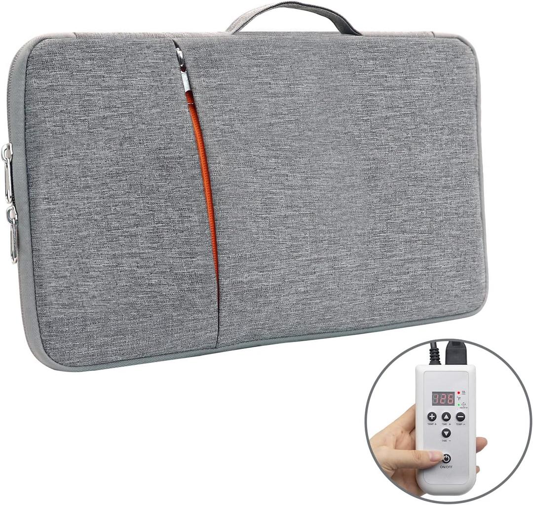 Portable Hot Stone Massage Warmer - Digital Controller Rocks Heating Bag, Electric Massager and Heater for Home Spa Relax Muscles 110V (NO Stone) (Small Size)