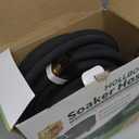 3 Pack Short Soaker Hose 15 Ft for Garden Beds, 1/2’’ 50 ft Soaker Hose for Foundation Watering, 70% Water Saving Drip Hose Irrigation for Lawn, Landscaping, Garden (15 FEET x 3PACK, Black)