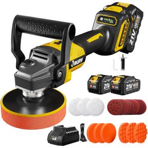 Cordless Buffer Polisher for Car Detailing,7230 RPM Car Buffer Polisher,21V 4.0Ah Li-ion Battery,Cordless Polisher With 29 PCS Car Detailing Kit,for Polishing, Waxing, Boat Sanding, Scratch Removing