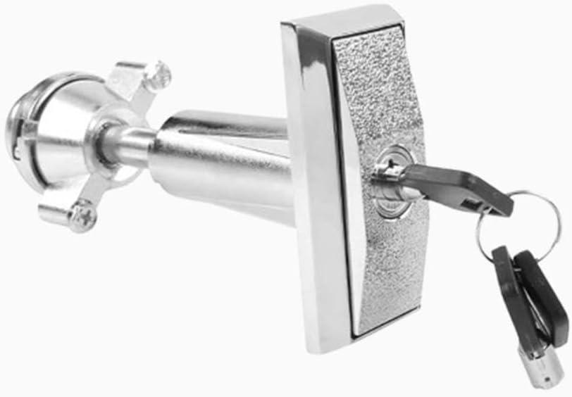 Vending Machine Key,Half Zinc and Half Aluminum T-Shaped Non Universal Anti-Theft Lock Core Handle Automatic Water Vending Machine Lock,Suitable for Coin Operated Game Machines,Etc (Silver)