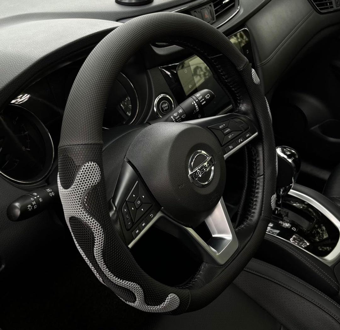 PINCTROT D Shaped Comfy Grip Steering Wheel Cover, Anti-Slip Design, Flat Bottom 14.5-15 Inch(Silicone Gray) PINCTROT D Shaped Comfy Grip Steering Wheel Cover, Anti-Slip Design, Flat Bottom 14.5-15 Inch(Silicone Gray)