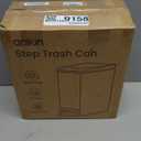 Cesun Small Bathroom Trash Can with Lid Soft Close, Step Pedal, 6 Liter / 1.6 Gallon Stainless Steel Garbage Can with Removable Inner Bucket, Anti-Fingerprint Finish (Matt Black)