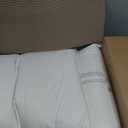 puredown Goose Feathers and Down White Pillows with 100% Cotton Cover, Bed Sleeping Hotel Collection Pillows Set of 2, Standard Size