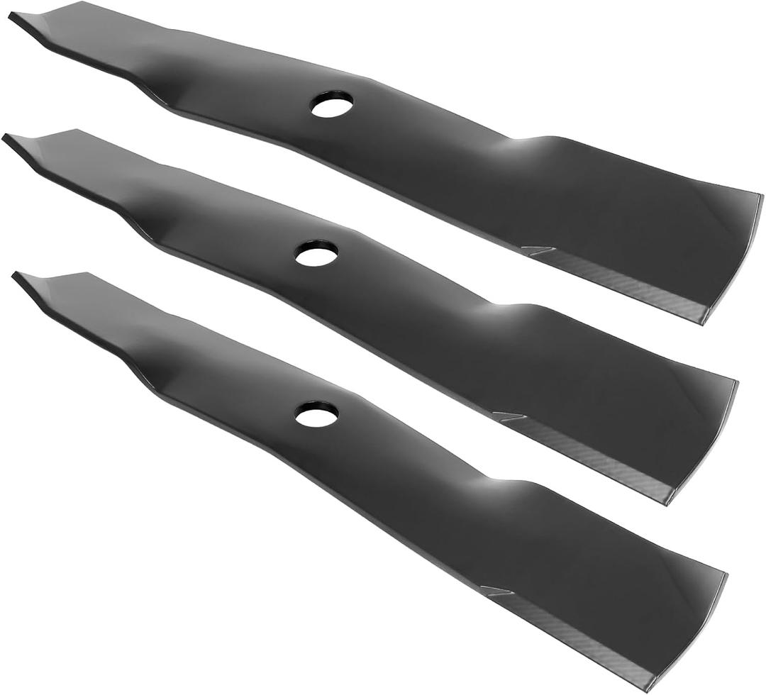 M145476 Mower Blades Fit for John Dee re 48" Deck, M127500 High Lift Blades for John Dee re 48in Mower Z425 X300 X320 X350, Replace for M127673 M146715 AM141907 AM148663, 3 Pack