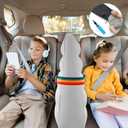 BBTO Inflatable Car Backseat Divider, Car Seat Divider, Portable Back Seat Rest for Kids to Stop Fighting, Reduce Stress for Parents on Long Driving