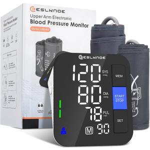 Blood Pressure Monitors for Home Use, 8-17'' & 12-21'' XL Cuff Blood Pressure Monitor, Upper Arm Blood Pressure Machine with 2199 Sets & 6'' Large Backlit LED Display (2 Cuffs)
