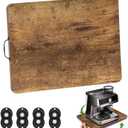 Appliance Slider, Sliding Tray for Coffee Maker, Coffee Pot Slider for Countertop, 360° Rolling Tray Appliance Slider for Kitchen Appliances- Rustic Brown (13” X 14”)