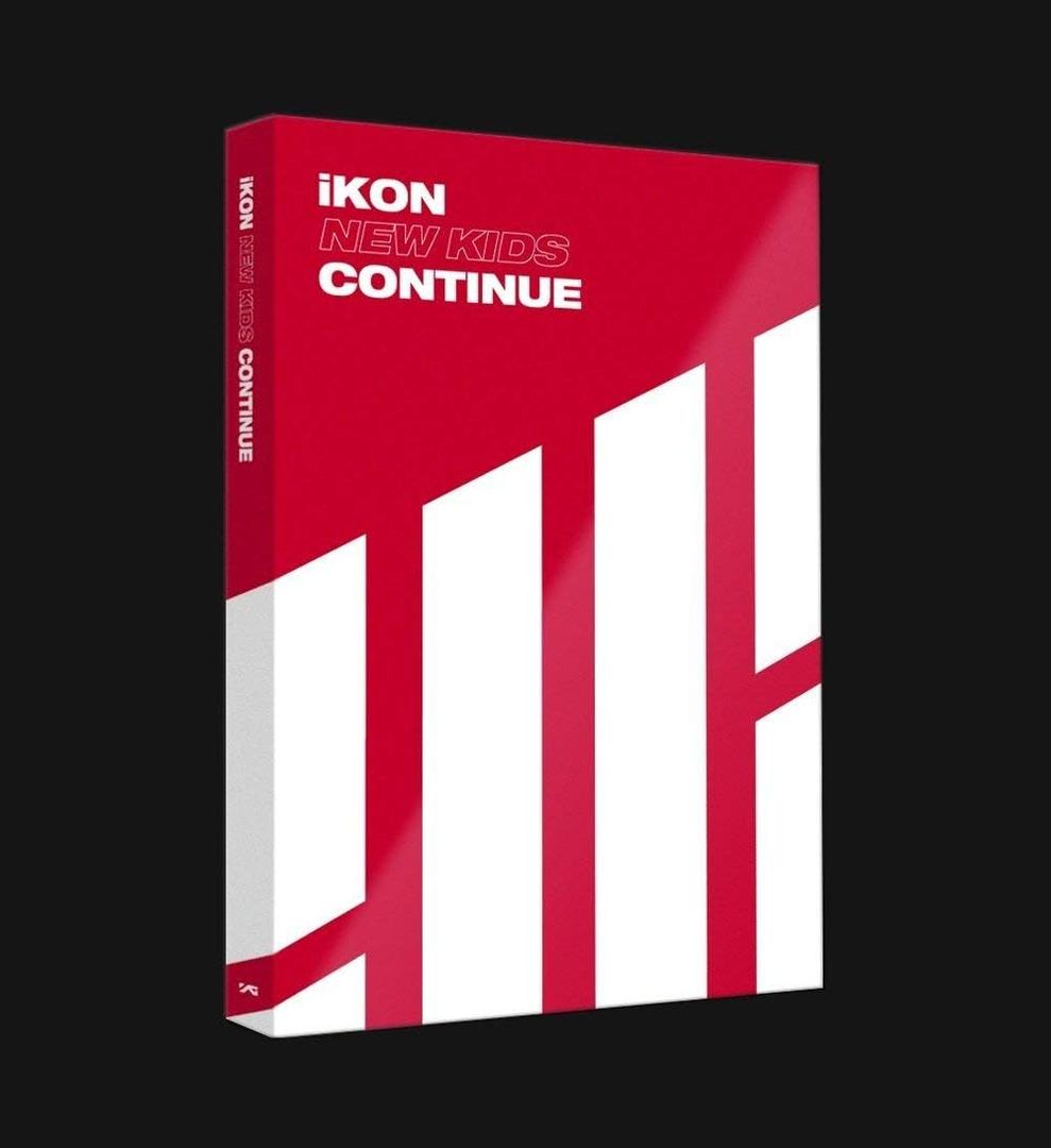 Genie Music iKON - NEW KIDS: CONTINUE [Red ver.] (Mini Album) CD+Photobook+Postcard+Photocard+Folded Poster