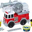 Play-Doh Wheels Fire Truck Toy Vehicle Set, 5 Cans, Preschool Toys for 3 Year Old Boys & Girls & Up, Imagination Toys