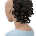 CAISHA Jumbo Hairpiece Scrunchy Updo Voluminous Curly Messy Bun Chocolate Brown G31L