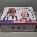 Kids Easel for Toddlers Age 2-4 Art Magnetic White Board & Chalkboard Double Side Adjustable Stand Drawing Writing Learning Educational Toy for 2 3 4 Year Boys Girl Birthday Gifts (Blue)