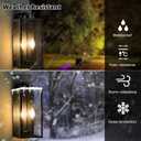 BesLowe 18’’ Large Outdoor Wall Lights, Modern Black Exterior Wall Lanterns