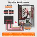 36kW Electric Tankless Water Heater 240V ETL Certified WiFi
