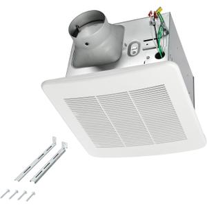 Amazon Basics AB-BV100 Bathroom Exhaust Fan, 110 CFM, 1.0 Sone, Ultra Quiet Operation, ENERGY STAR Certified, White