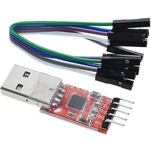 HiLetgo CP2102 USB 2.0 to TTL Module Serial Converter Adapter Module USB to TTL Downloader with Jumper Wires (Small)