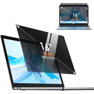 Yamaya 16 Inch Laptop Privacy Screen, Removable 16:10 Aspect Privacy Filter Screen Protector