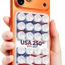 2 x 250th Anniversary USA Gift for Him/Her - Anteel OG Silicone Suction Cup Phone Adhesive Mount - Hands-Free Sticky Phone Holder - Strong Suction Grip for Selfies and Videos - 2.4" x 3.8"