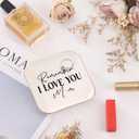 Jewelry Dish Tray Ceramic Trinket Dish and Daughter Rings Birthday Gifts from Daughter Birthday Gifts for in Law I Love You Remember Me