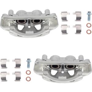 Autoround 18B5303 18B5302 Front Brake Caliper Assembly with Bracket fit for Chevy Suburban 2016-2019/ Silverado Sierra 2500 3500 HD 11-19/ Suburban 3500 HD, GMC Sierra 2500 3500 HD