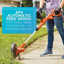 BLACK+DECKER Weed Wacker with Auto Feed, 14-Inch 2 in 1 String Trimmer Lawn Edger, Powerful 6.5-Amp Lightweight Electric Weed Eater (BESTA510)