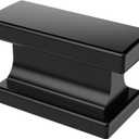 Alzassbg 10 Pack Matt Black Cabinet Knobs, 1.46 Inch(37mm) Rectangle Kitchen Hardware Knobs for Cabinets and Drawers AL6061MB