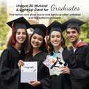 2 x 3D Popup Graduation Congrats Card - Class of Congrats Grad 2025 Greeting Card - Musical Lights Up Popup Cards - Congratulation Graduation Gift for 2025 - Blank Note Card & Envelope Included