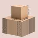 Edenseelake 50 Pack 4x4x4 inches Shipping Boxes Corrugated Cardboard Boxes for Packing, Moving, Mailing, Brown