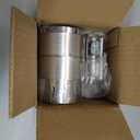 Polished Stainless Steel 2.5" ID to 2.5" ID Exhaust Adapter With Clamps,ID 2-1/2 Inch Exhaust Reducer Connector Pipe/W Clamps, 4'' Length Exhaust Coupler,Universal Fitment
