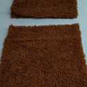 Pack of 2 Curly Teddy Wool Faux Fur Throw Pillow Covers Fuzzy Accent Soft Sherpa Pillowcases Sheepskin Fleece Decorative Cushion Case for Sofa Couch Living Room 16x16 Inch Bronze