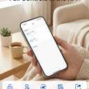 Smart Lock with 2 Lever Handle Set, Fingerprint Keyless Entry Door Lock Front Door App Control, Electronic Touchscreen Keypad Deadbolt, Auto Lock, IP54 Waterproof, Easy Install Built-in Doorbell