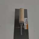 ROBERTS 1/8" x 1/8" x 1/8" Square-Notch Pro Wood Flooring Trowel with Wood Handle
