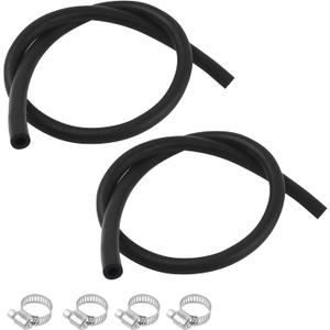 2PCS 27232 11/32"x36" Car Brake Booster Vacuum Hose Kit 300PSI with Clamps,Soft Power Brake Vacuum Lines Automotive as Replacement,Essential Brakes Booster Vacuums Hose Automotive Parts