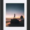 Golden State Art 14x18 Picture Frame - Matted for 11x14 Photo Black