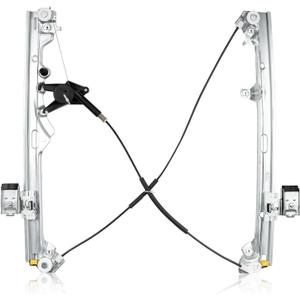 Front Left Power Window Regulator Assembly Without Motor Compatible For Silverado Suburban Avalanche 1500 2500 3500 00-06 Cadillac Escalade 02-06 GMC Yukon Sierra Driver Side 741-644
